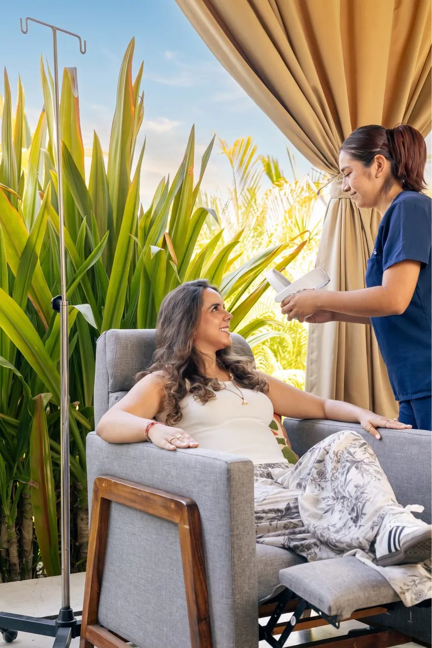 Paciente en tratamiento de bienestar en Soulspring Sanctuary Cuernavaca